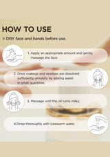 Instructions on how to use a skincare product with icons and text.