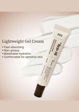 Tube of Lightweight Gel Cream with text on a soft background