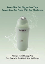 White roller bottle with 'VAROL' branding on a light green background