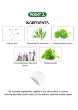 List of cosmetic ingredients with corresponding images on a white background