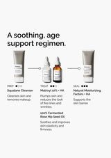 Cosmetic products with labels on a white background