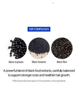 SSR Complex with black soybean, black sesame, and black rice on a white background