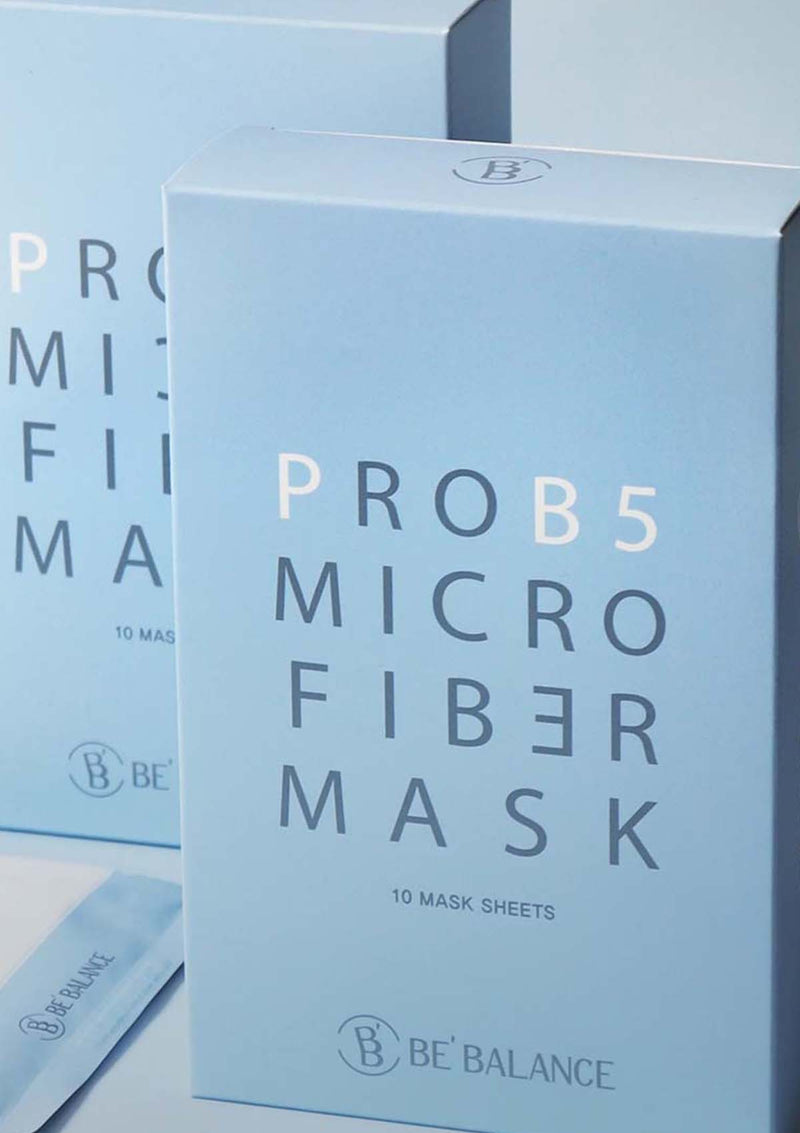 [BE'BALANCE] Pro B5 Microfiber Mask (1 Box = 30g x 10 Masks)