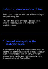 Text instructions on a black background with blue text