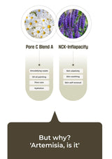 Diagram of skincare product labels with floral images and text on a white background