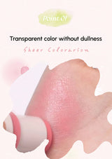 Transparent color swatch with a fish-shaped object on a white background