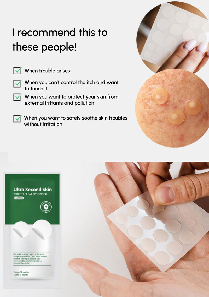 ULTRA XECOND SKIN Perfect Clear Spot Patch – Invisible Acne Protection ...