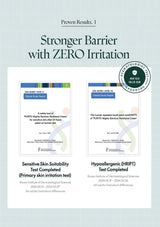 Product packaging with clinical study results on a light gray background