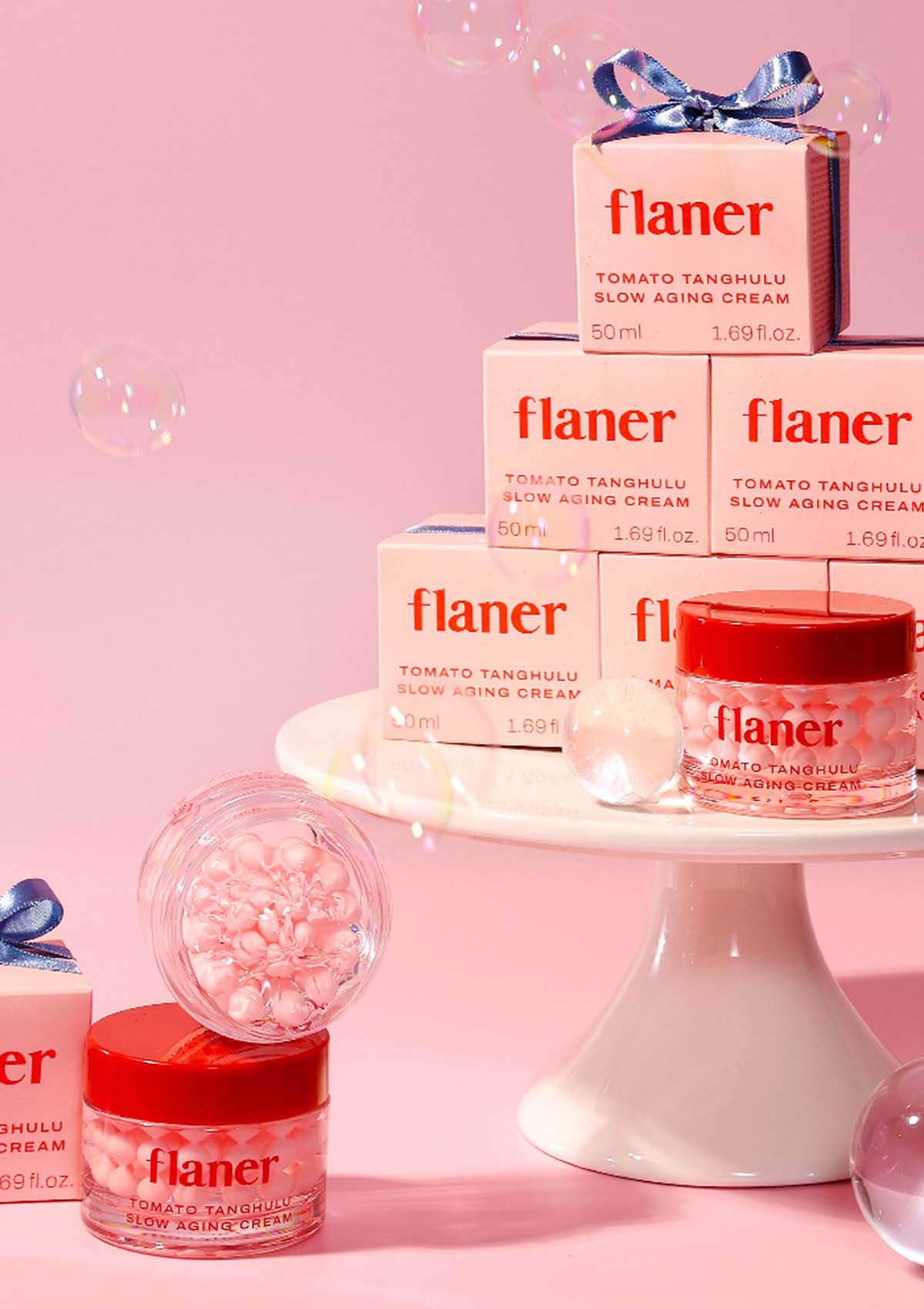 Flaner Tomato Tanghulu Cream – Firming Barrier Moisturiser – COCOMO