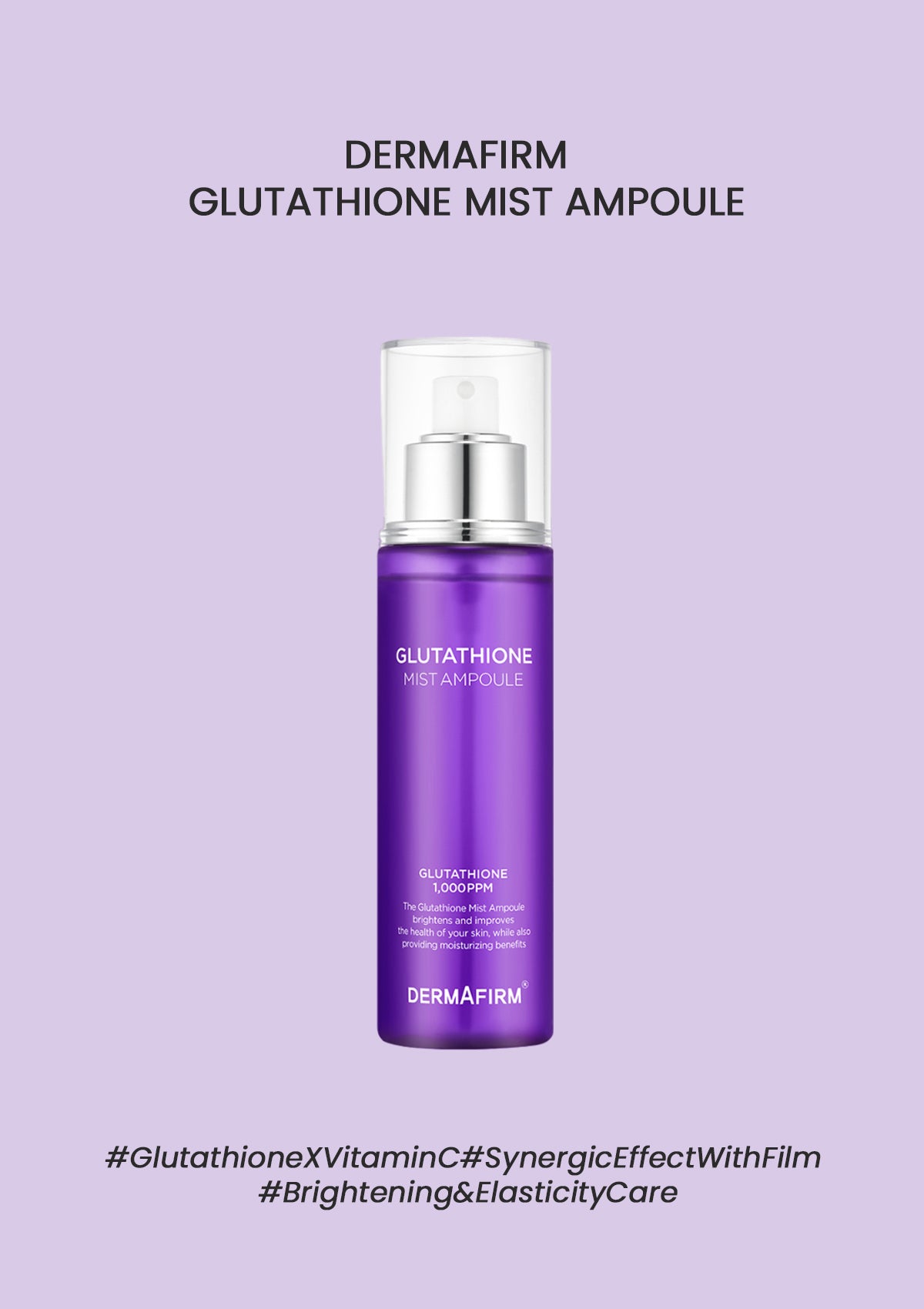 Dermafirm Glutathione Mist Ampoule – Brightening & Hydration Boost – COCOMO