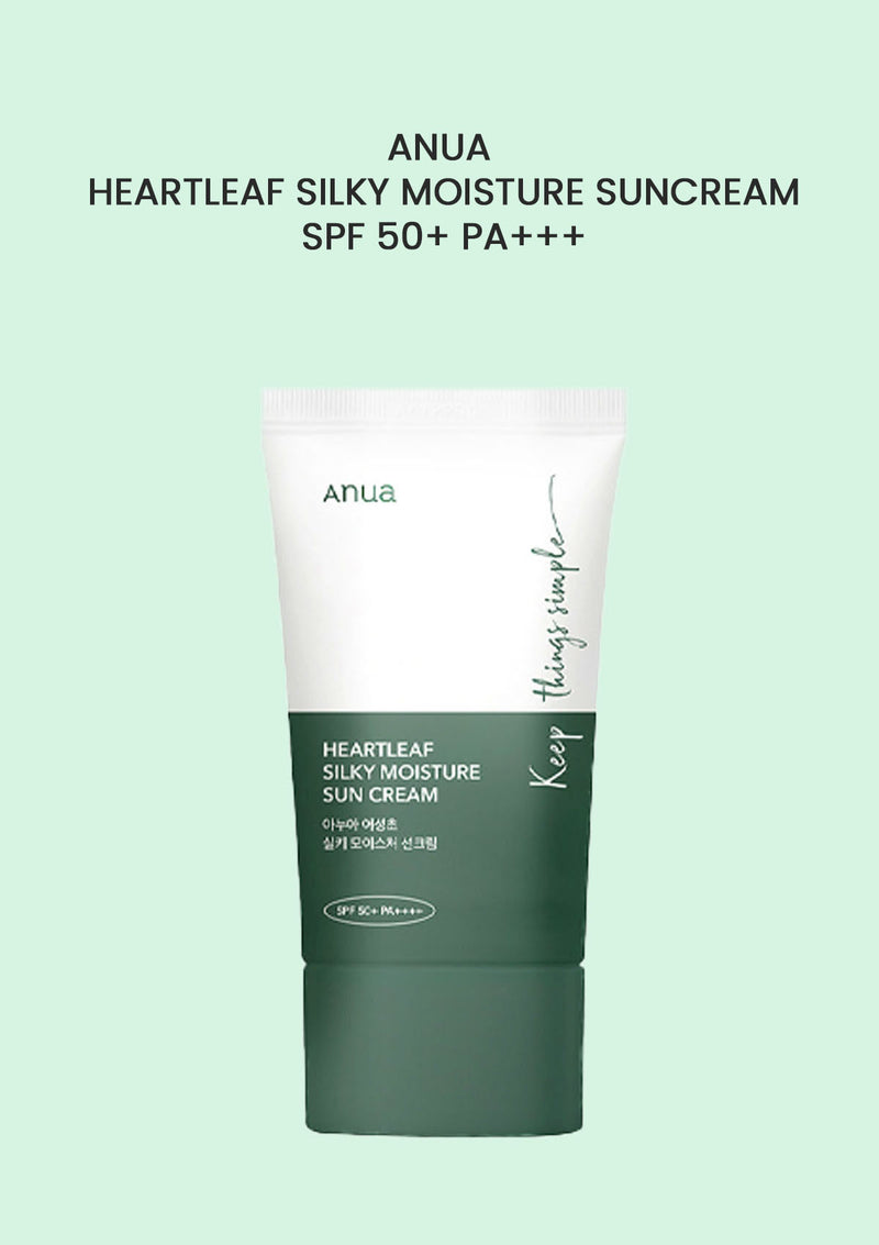 [ANUA]  Heartleaf Silky Moisture Sun Cream SPF 50+ PA++++ 50ml