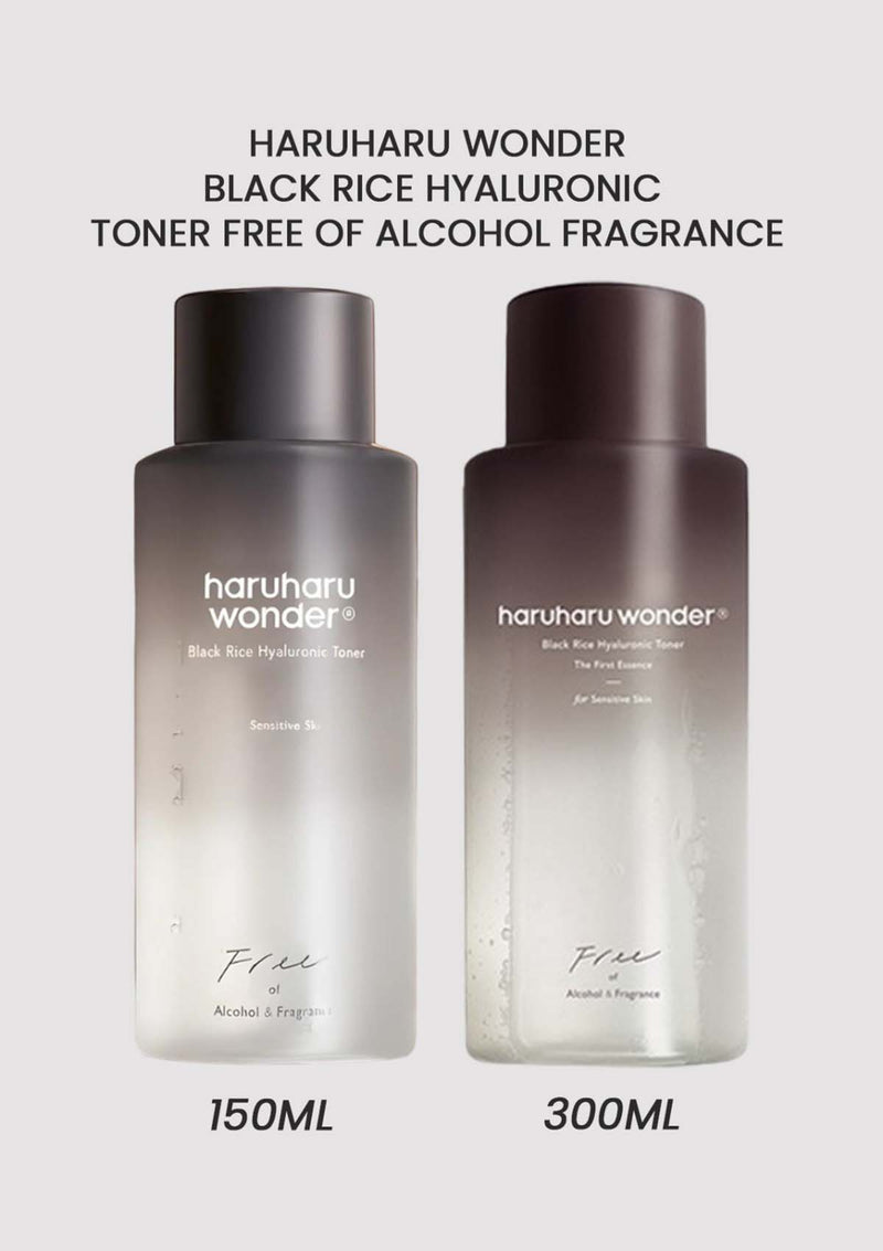 [HARUHARU WONDER] Black Rice Hyaluronic Toner Free of Alcohol Fragrance 150ml | 300ml