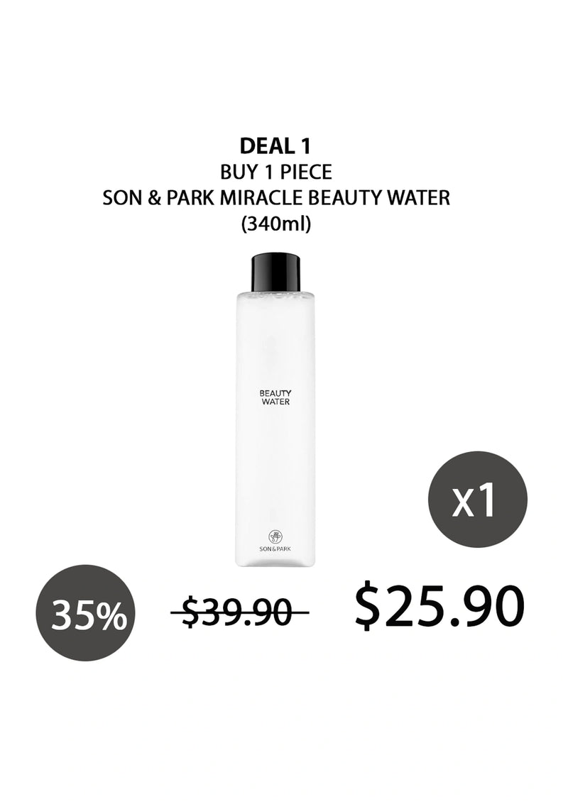 SON & PARK Miracle Beauty Water 340ml – Cleanse, Tone & Prep – COCOMO