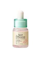 Skincare serum bottle labeled 'The Spot Difference' on a white background