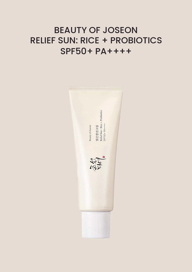 Beauty of Joseon Relief Sun: Rice + Probiotics SPF 50+ PA++++ 50ml — authentic product packshot