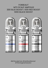 [FORBEAUT] MTS Scalp Ampoule 300 Blue Boost | 500 Red Boost | 1000 Black Boost (10ml)