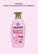 Organist Cherry Blossom Moisture Shampoo bottle on a white background