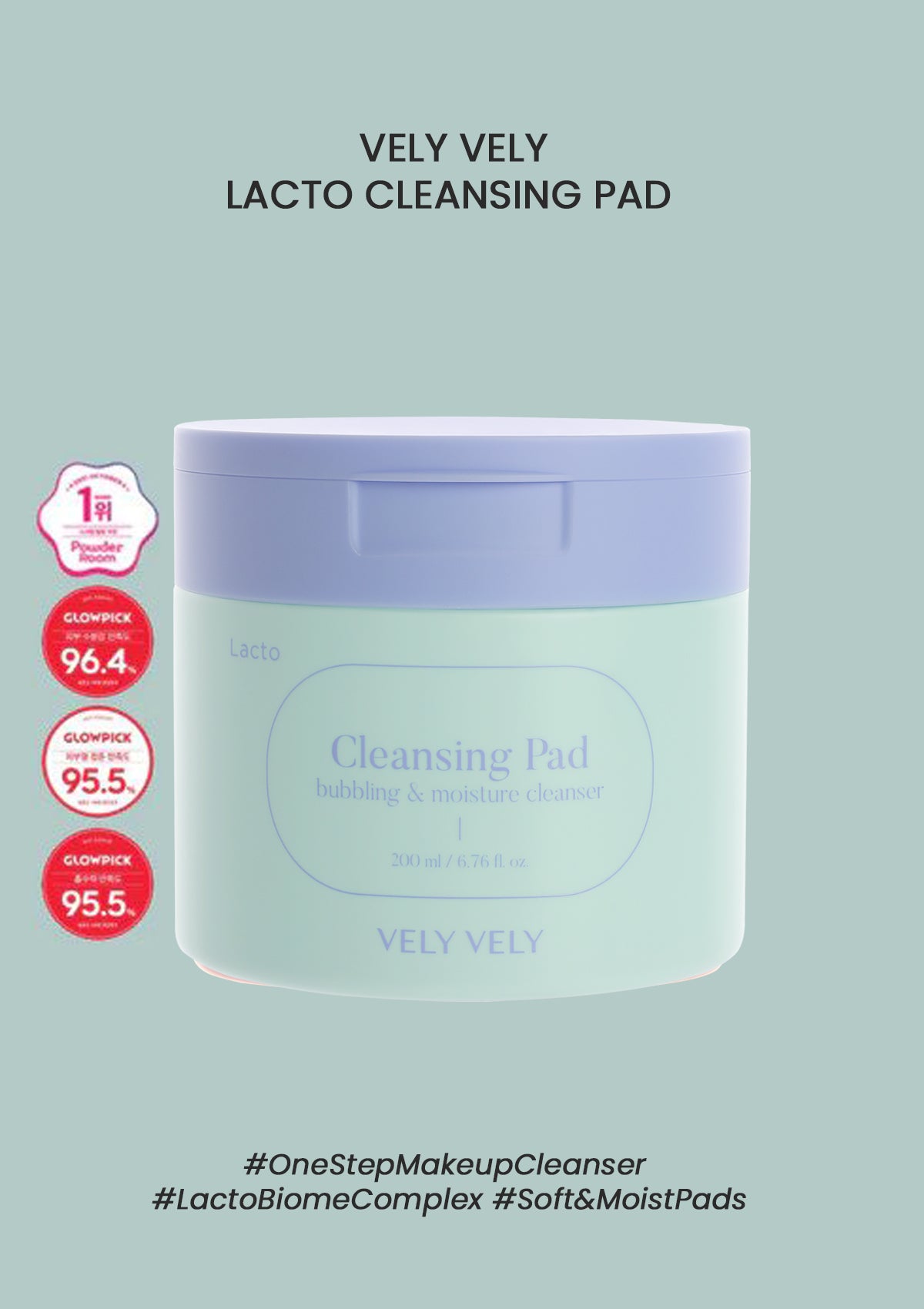[VELY VELY] Lacto Cleansing Pad 200ml (1 Box = 70 Pads)