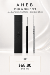 [AHEB] Curl & Shine Set (All-Day Curling Stick + Chrome Stick)