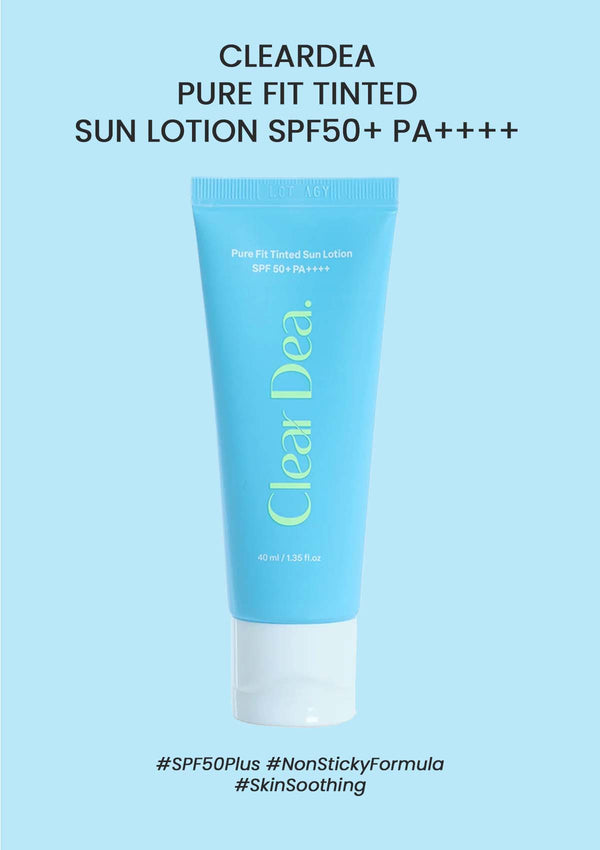 [CLEARDEA] Pure Fit Tinted Sun Lotion SPF50+ PA++++ 40ml
