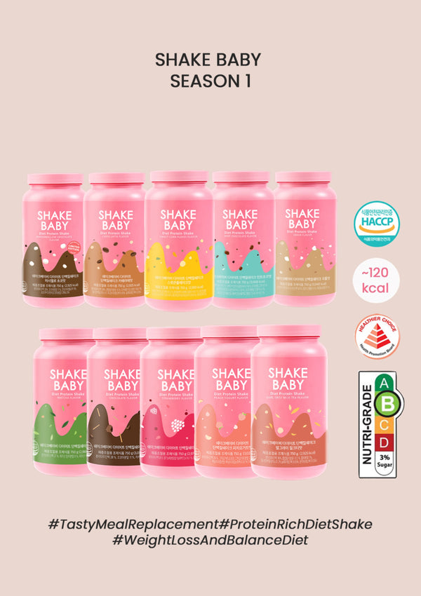 [SHAKE BABY] Diet Formular Protein Shake 750g (Season 1 in 10 Flavors)