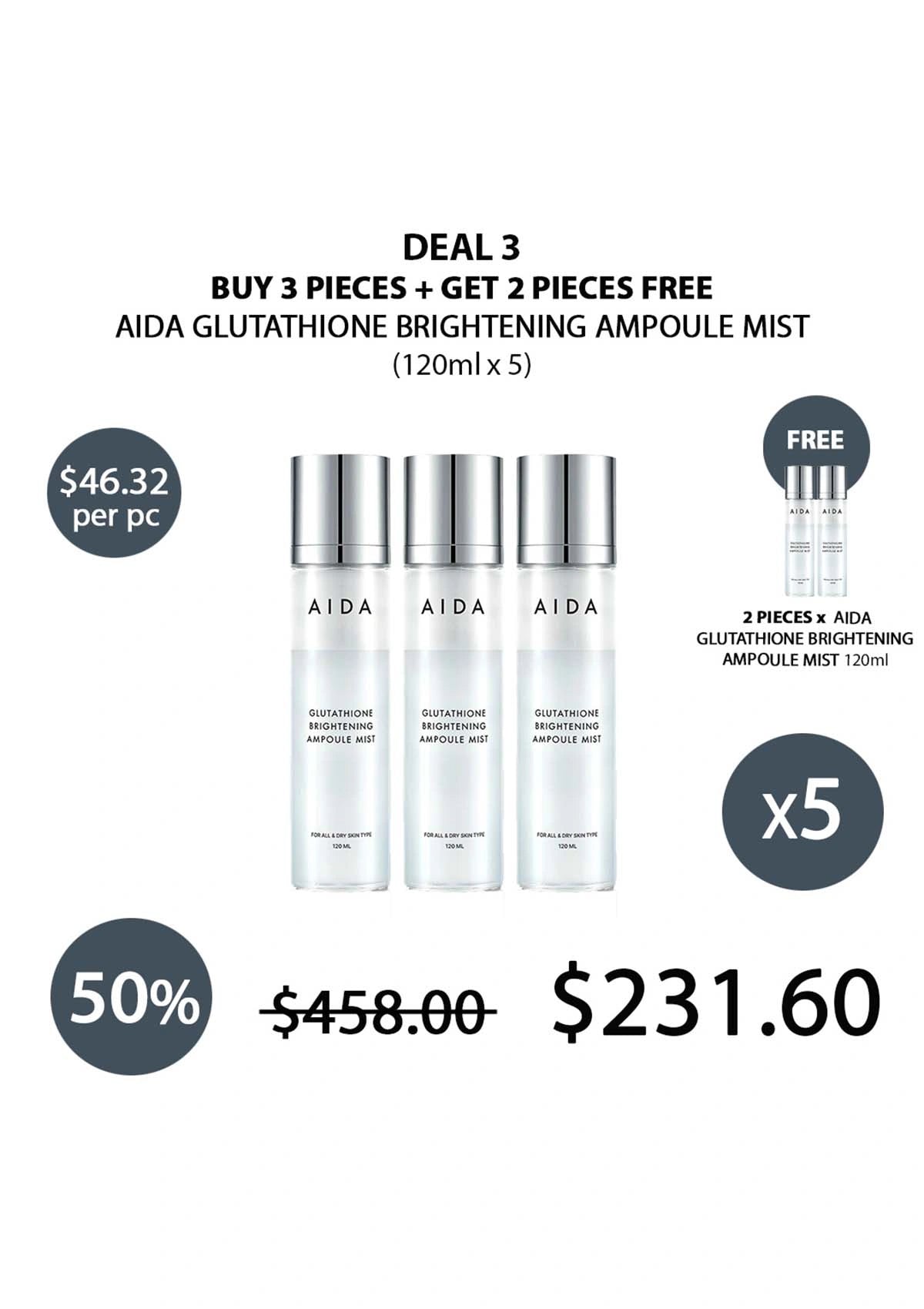 glutathione double x ampoule mist Jeu'Demeure Glutathione Double-X Ampoule Mist