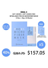 Promotional graphic for Probs Microfiber Mask with pricing and deal information.