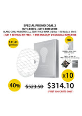 Promotional flyer for a skincare product deal with pricing and free items included.