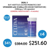 [CELTIVA] UPGRADED VERSION KFDA-certified Probiotics Diet (1 Box = 500mg X 30 Capsules)