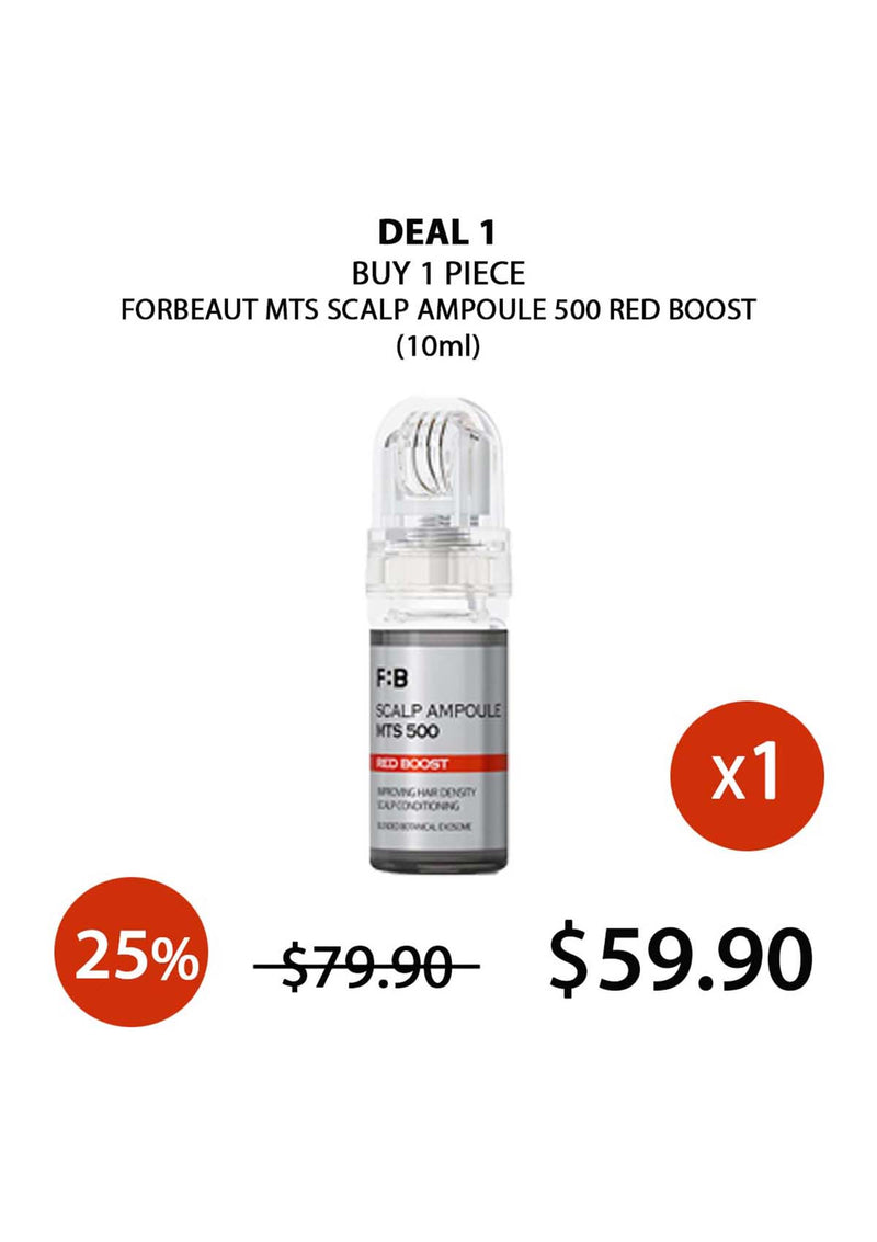 [FORBEAUT] MTS Scalp Ampoule 500 Red Boost (10ml)