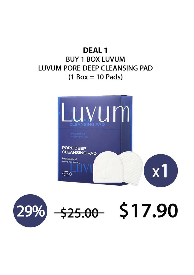 BOGO - [LUVUM] Pore Deep Cleansing Pad (1 Box = 10ml x 10 Pads)