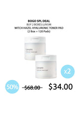 BOGO - [LUVUM] Witch Hazel Hyaluronic Toner Pad (1 Box = 60 Pads)