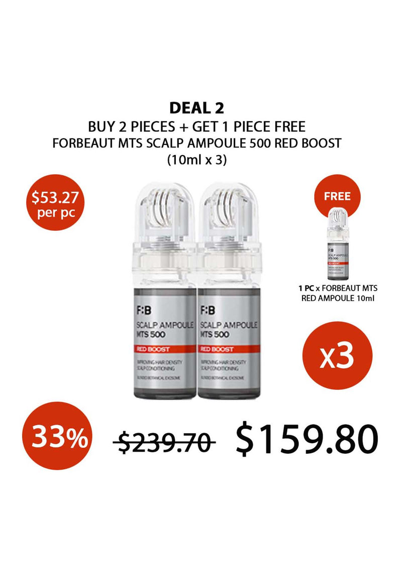 [FORBEAUT] MTS Scalp Ampoule 500 Red Boost (10ml)