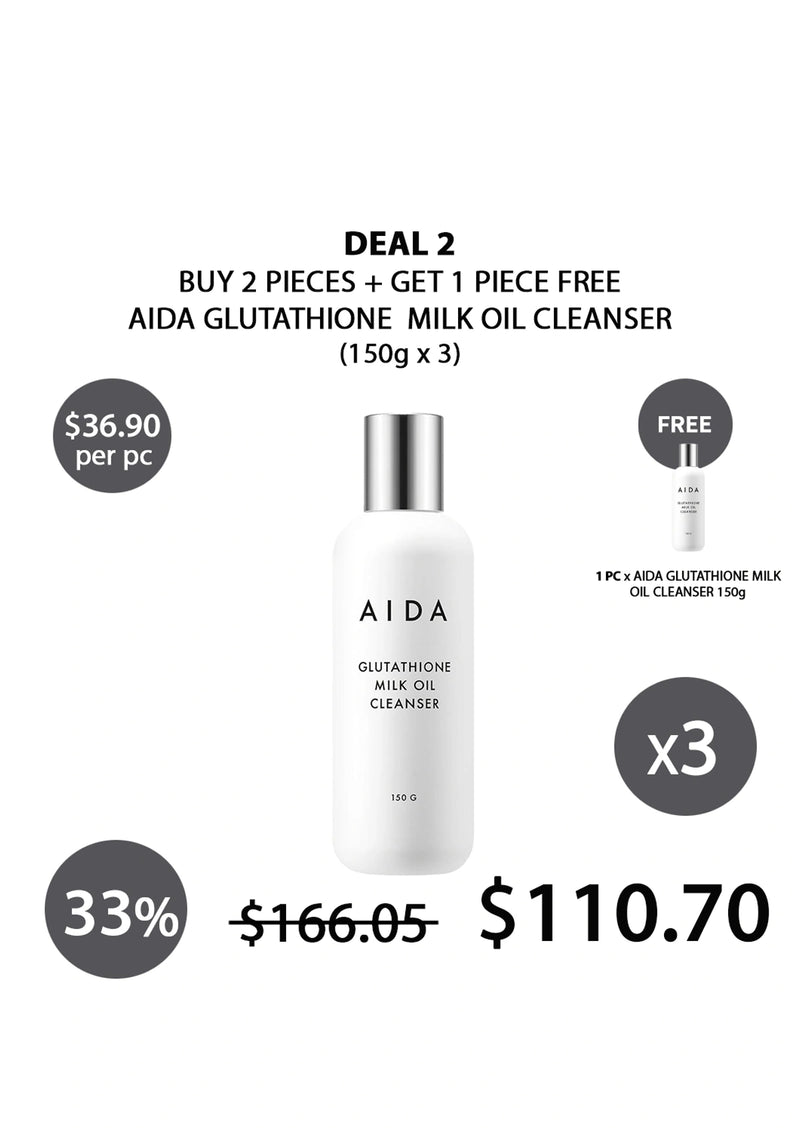 Aida Glutathione Milk Oil Cleanser 150g