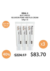 Original REJUVEON Deal 3 price chart for three 20g tubes at $83.70