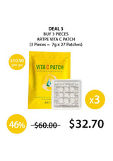 Vita C Patch packaging with promotional text on a white background