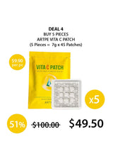 Vita C Patch packaging with promotional text on a white background