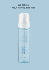 Dr. Althea Aqua Marine Jelly Mist bottle on a light blue background