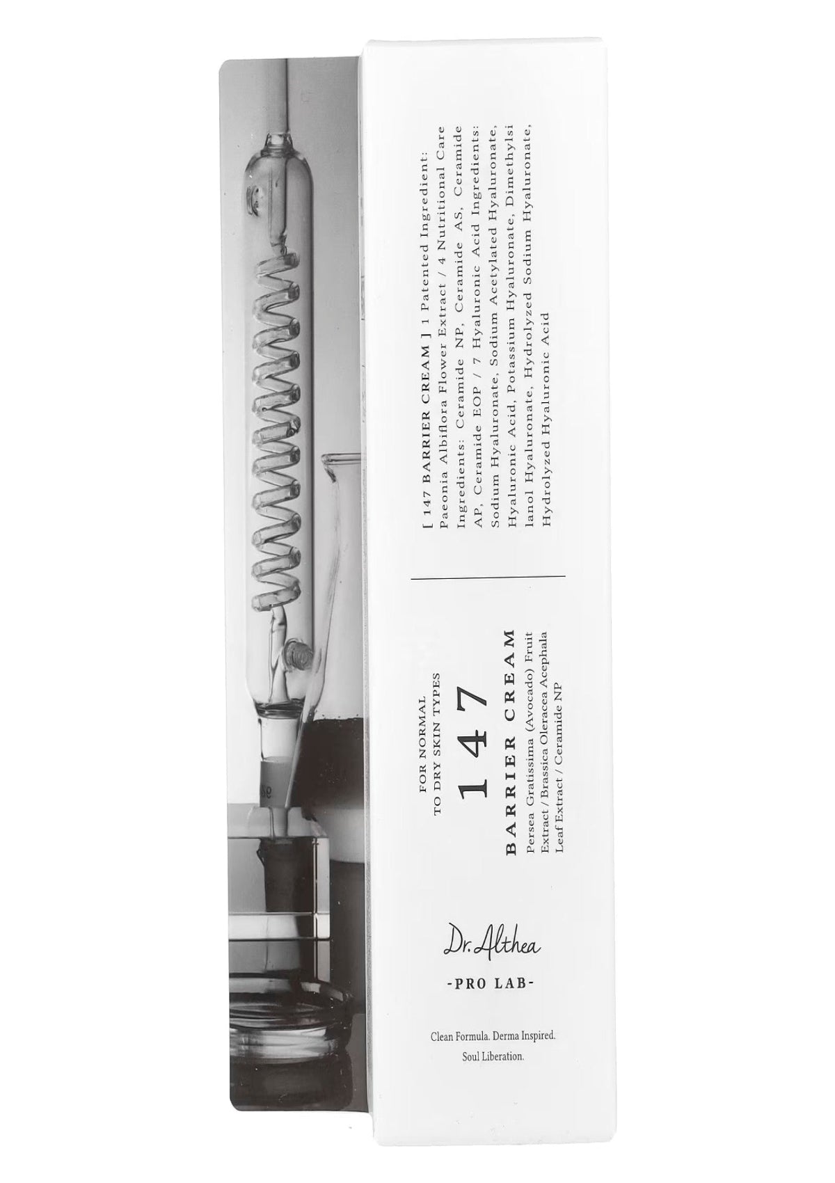 Barber cream packaging with historical illustration and text.