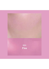 Cosmetic compact with pink border and '664 Fine' text on a white background