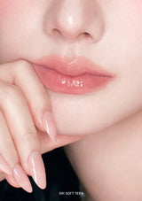 Close-up of a person's lips with a soft focus on the skin texture.