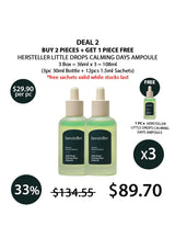 Promotional offer for Hersteller Little Drops Calming Days Ampoule with product images and pricing details.