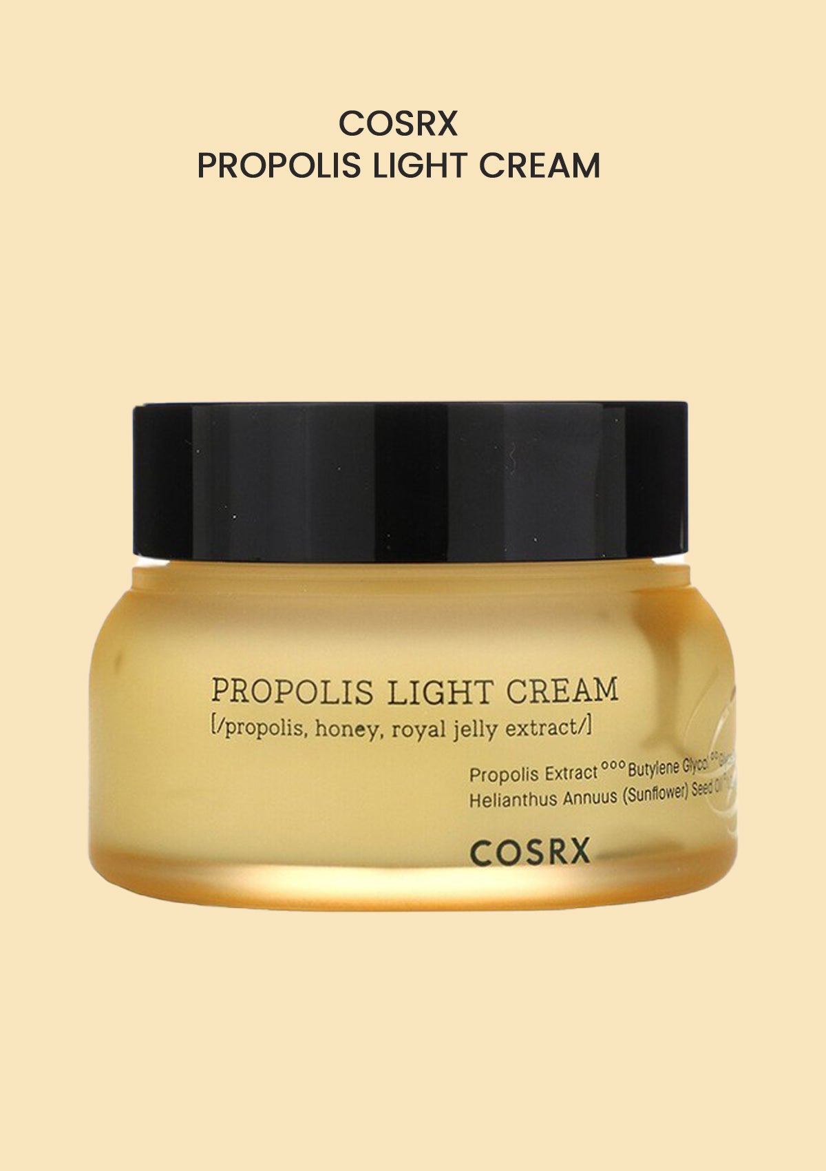 COSRX Propolis Light Cream – Daily Barrier Moisturiser – COCOMO