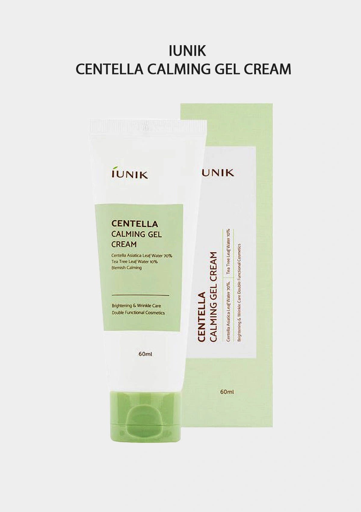 iUNIK Centella Calming Gel Cream packaging on a white background