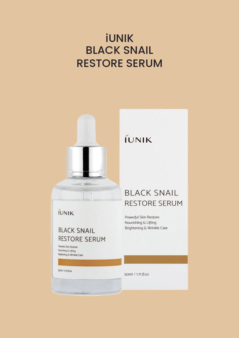 iUNIK Black Snail Restore Serum 50ml product packshot