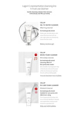Lagom skincare products with text on a white background