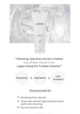 Lagom Cellup Gel To Water Cleanser with product details on a white background