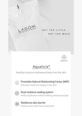 Lagom packaging with Aqualicia product details on a white background