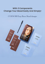 COSNORI Easy Brow Mood changer with components on a light blue background