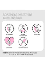 Product label with icons indicating vegan, fragrance-free, gluten-free, cruelty-free, and no color additives, on a light gray background.